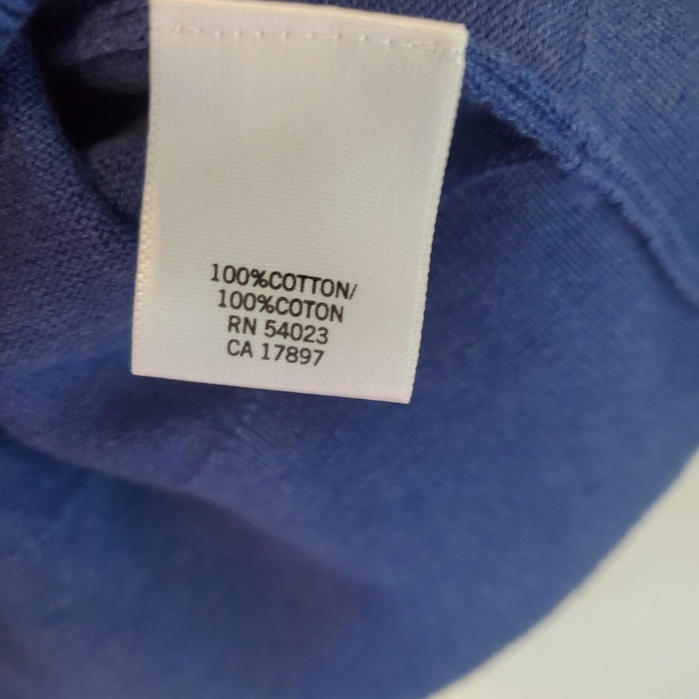 Banana‎ Republic Sweater Mens 2XL Blue Pullover Long Sleeve Cotton Shirt Casual - Picture 6 of 8